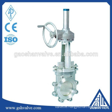 well selling low pressure knife gate valve gear operated